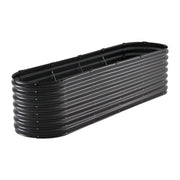 Metal Raised Garden Bed, 8 x 2 x 2 ft Outdoor Galvanized Planter Box, with Open Bottom, Large Oval Planter V952-JSYHZZCTYXSH1MOSLV0