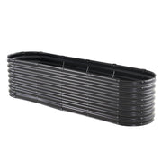 Metal Raised Garden Bed, 8 x 2 x 2 ft Outdoor Galvanized Planter Box, with Open Bottom, Large Oval Planter V952-JSYHZZCTYXSH1MOSLV0
