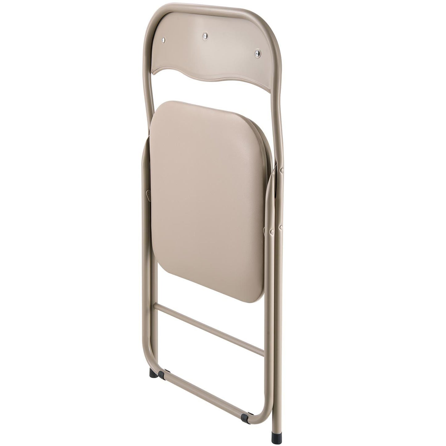 4 Pack Folding Chairs, Foldable Leather Chairs with Heavy Duty Metal Frame & Padded Cushion, Portable Folding V952-JSZDYPGJS4BZLL6UP001V0