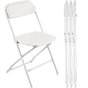 4 Pack Folding Chairs, Foldable Plastic Chairs with Heavy Duty Metal Frame, Portable Folding Card Table V952-JSZDYSLJS4BZEBN6X001V0