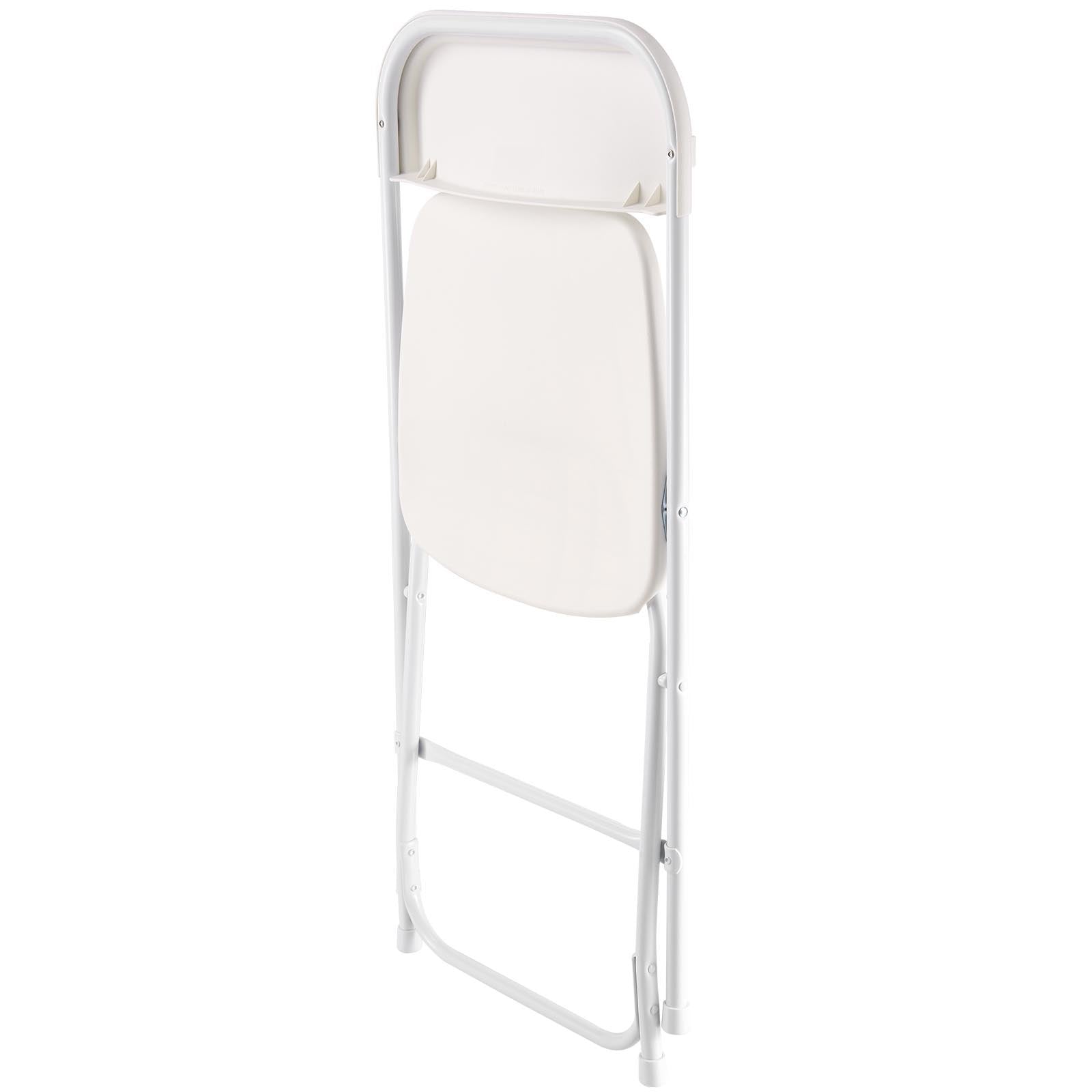 4 Pack Folding Chairs, Foldable Plastic Chairs with Heavy Duty Metal Frame, Portable Folding Card Table V952-JSZDYSLJS4BZEBN6X001V0