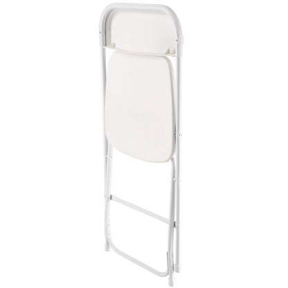4 Pack Folding Chairs, Foldable Plastic Chairs with Heavy Duty Metal Frame, Portable Folding Card Table V952-JSZDYSLJS4BZEBN6X001V0