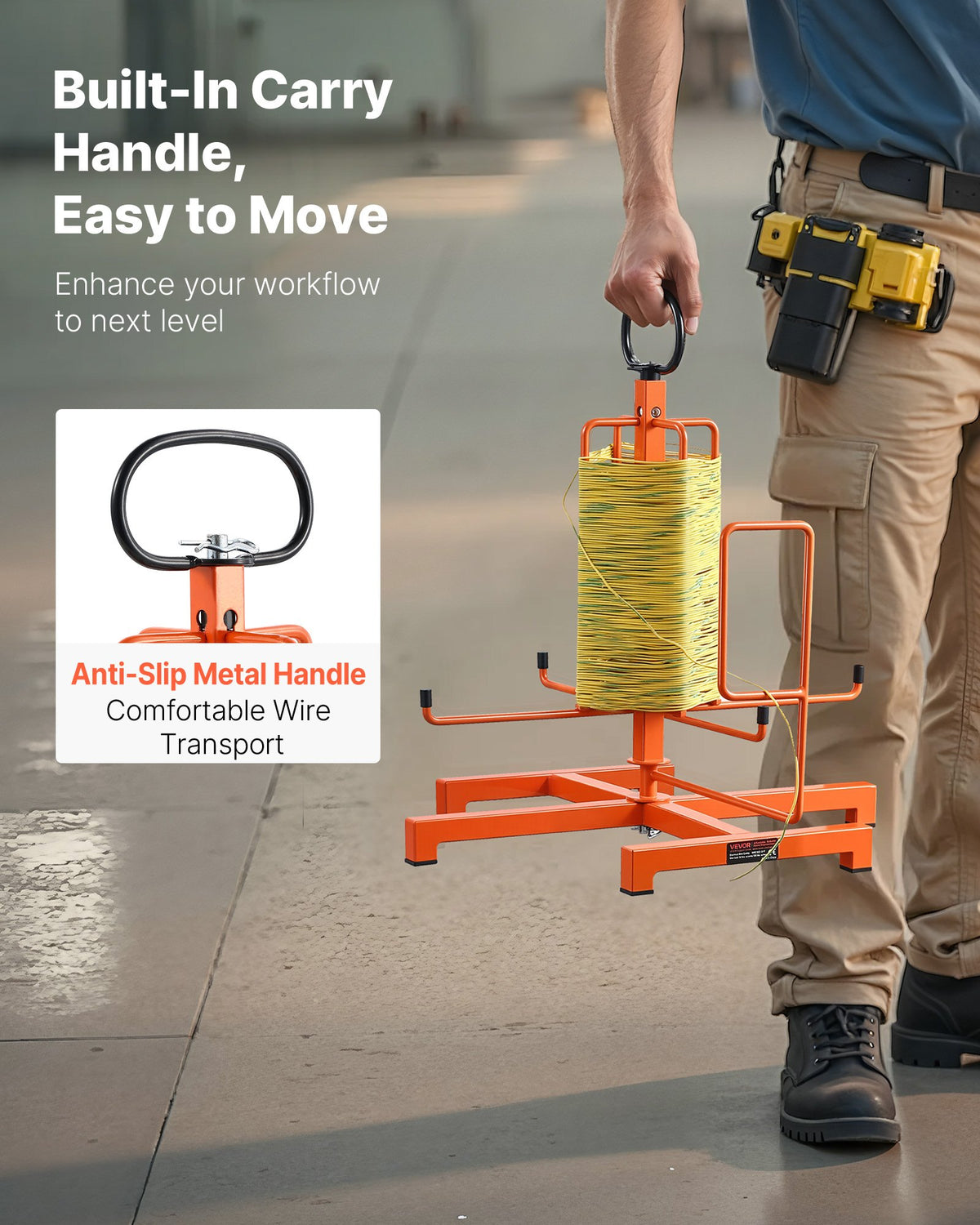 Cable Dispenser Floor Stud Mounted Portable Electrical Industrial Retail V952-JSZJFXQCZDZ03B5UJ001V0