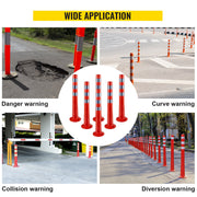 Traffic Delineator Posts Flexible Channelizer Cone 30" Spring Post 6PCS V952-JSZPUJSZ6P0000001V0