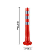 Traffic Delineator Posts Flexible Channelizer Cone 30" Spring Post 6PCS V952-JSZPUJSZ6P0000001V0