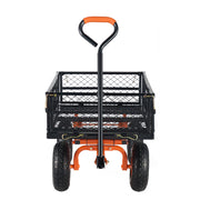 Dump Cart, Metal Garden Dump Cart with Easy to Assemble Frame, Dump Wagon with 2-in-1 Convertible Handle, V952-JSZXTC880LBSPVWN9V0