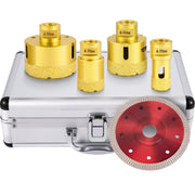 Diamond Drill Bits 4PCS Diamond Hole Saw 25/35/50/68mm Tile Hole Saw Kit Vacuum Brazed Diamond Drill Bit V952-JT420355068MMJN3HV0