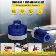 Diamond Drill Bits 4PCS Diamond Hole Saw 35/40/50/68mm Tile Hole Saw Kit Vacuum Brazed Diamond Drill Bit V952-JT435405068MM71UZV0