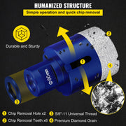 Diamond Drill Bits 4PCS Diamond Hole Saw 35/40/50/68mm Tile Hole Saw Kit Vacuum Brazed Diamond Drill Bit V952-JT435405068MM71UZV0