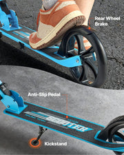 Kick Scooter for Kids Ages 8+, Teens & Adults, 2-Wheel Toddler Scooter with Adjustable Height Handlebar, Wide V952-JTHBC2L8INCHDQ0I0001V0