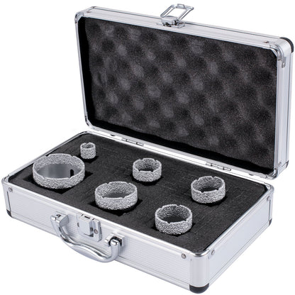 Diamond Drill Bits 6PCS Diamond Hole Saw 20/35/40/50/55/68mm Tile Hole Saw Kit Vacuum Brazed Diamond Drill V952-JTQHJGSKZTJ62RWI8V0