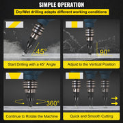 Diamond Drill Bits 7PCS Diamond Hole Saw 6/6/8/8/10/12/14mm Tile Hole Saw Kit Vacuum Brazed Diamond Drill Bit V952-JTQHJGSKZTJ76YD1YV0