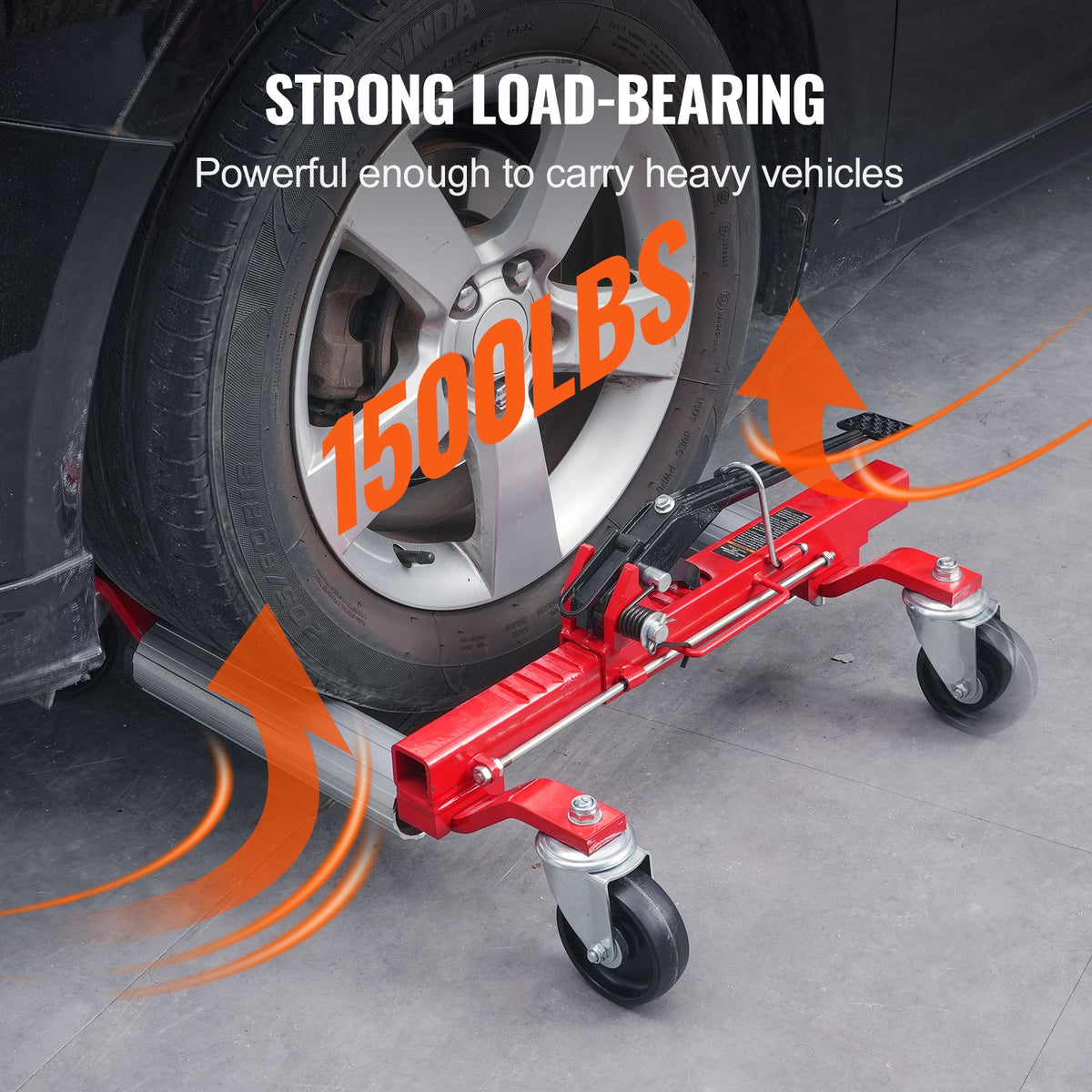 Wheel Dolly, Max Capacity 1500 Lbs Car Dolly, Car Jack Dolly Lifter with 360 degrees Rotatable Wheels, Heavy V952-JTSLSBYC1J15C4BCJV0