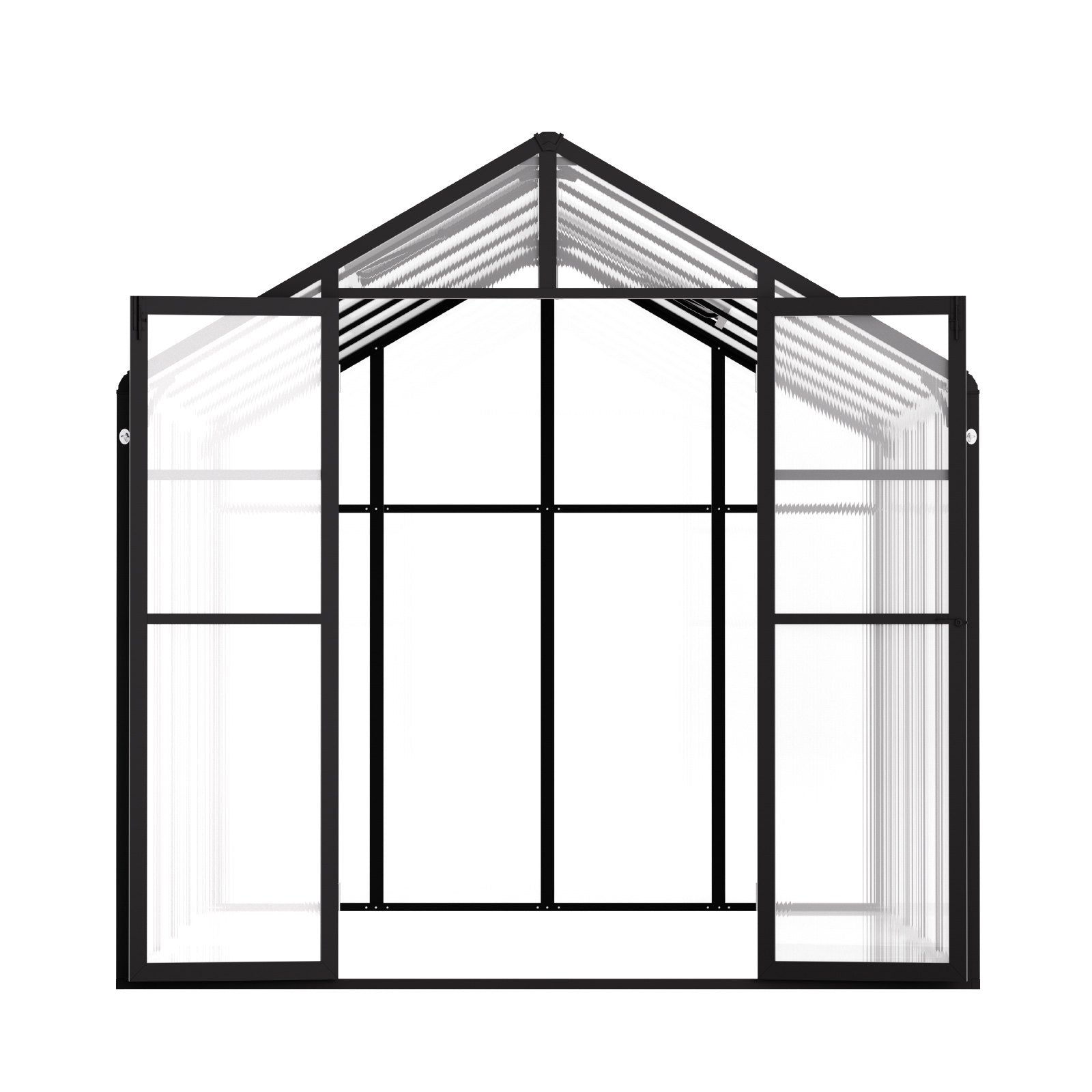 Polycarbonate Greenhouse 8 x 12 Ft Outdoor Walk-in Greenhouse for Garden V952-JTSZWSL8W12F5VOMTV0