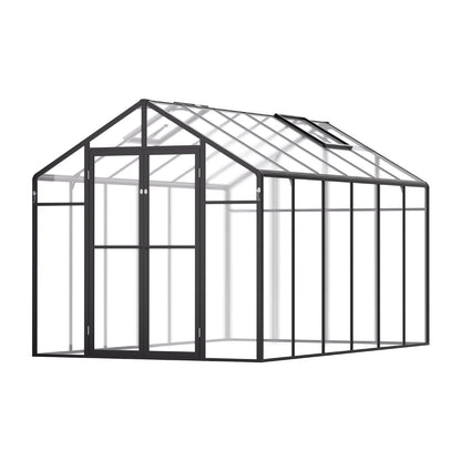 Polycarbonate Greenhouse 8 x 12 Ft Outdoor Walk-in Greenhouse for Garden V952-JTSZWSL8W12F5VOMTV0