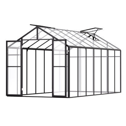 Polycarbonate Greenhouse 8 x 14 Ft Outdoor Walk-in Greenhouse for Garden V952-JTSZWSL8W14FB0RRXV0