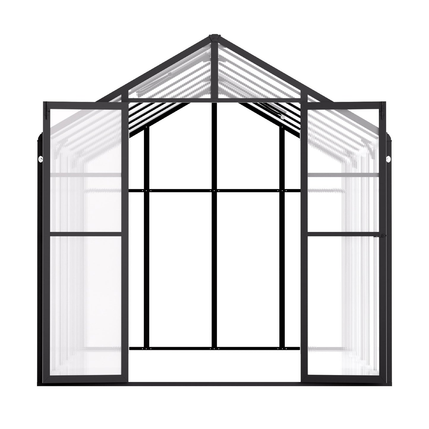 Polycarbonate Greenhouse 8 x 14 Ft Outdoor Walk-in Greenhouse for Garden V952-JTSZWSL8W14FB0RRXV0