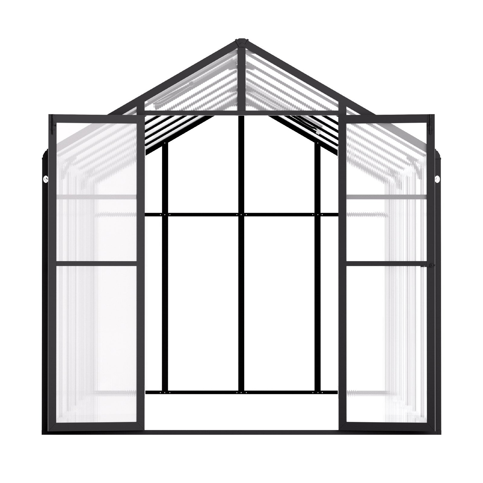 Polycarbonate Greenhouse 8 x 14 Ft Outdoor Walk-in Greenhouse for Garden V952-JTSZWSL8W14FB0RRXV0