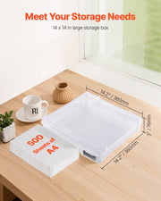 Scrapbook Paper Storage 6 Pack Stackable Plastic Board Game Boxes Clear Case V952-JTZCCHTZBHTCADQZDV0