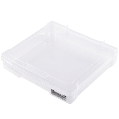 Scrapbook Paper Storage 6 Pack Stackable Plastic Board Game Boxes Clear Case V952-JTZCCHTZBHTCADQZDV0