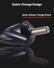 Step Drill Bit, 4.76 to 34.93 mm, 9.53 mm Triangular Shank, TiAlN Coating Cobalt High Speed Steel, Four V952-JTZT138INCHLOYO1B001V0