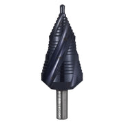 Step Drill Bit, 4.76 to 34.93 mm, 9.53 mm Triangular Shank, TiAlN Coating Cobalt High Speed Steel, Four V952-JTZT138INCHLOYO1B001V0