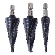 Step Drill Bit Set, 3.2 - 22.2 mm, 3 Pieces Step Drill Bits, 6.35 mm Hex Shank, TiAlN Coating Cobalt HSS High V952-JTZTLXSM35GGQOKP2001V0