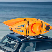 Kayak Roof Rack 2 Pairs J-Bar, Soft Roof Rack, Top Mount Tie Down, Carrier for kayak, Surf Board, Canoe, SUP, V952-JXBKZDKHJG4J6TEJQV0