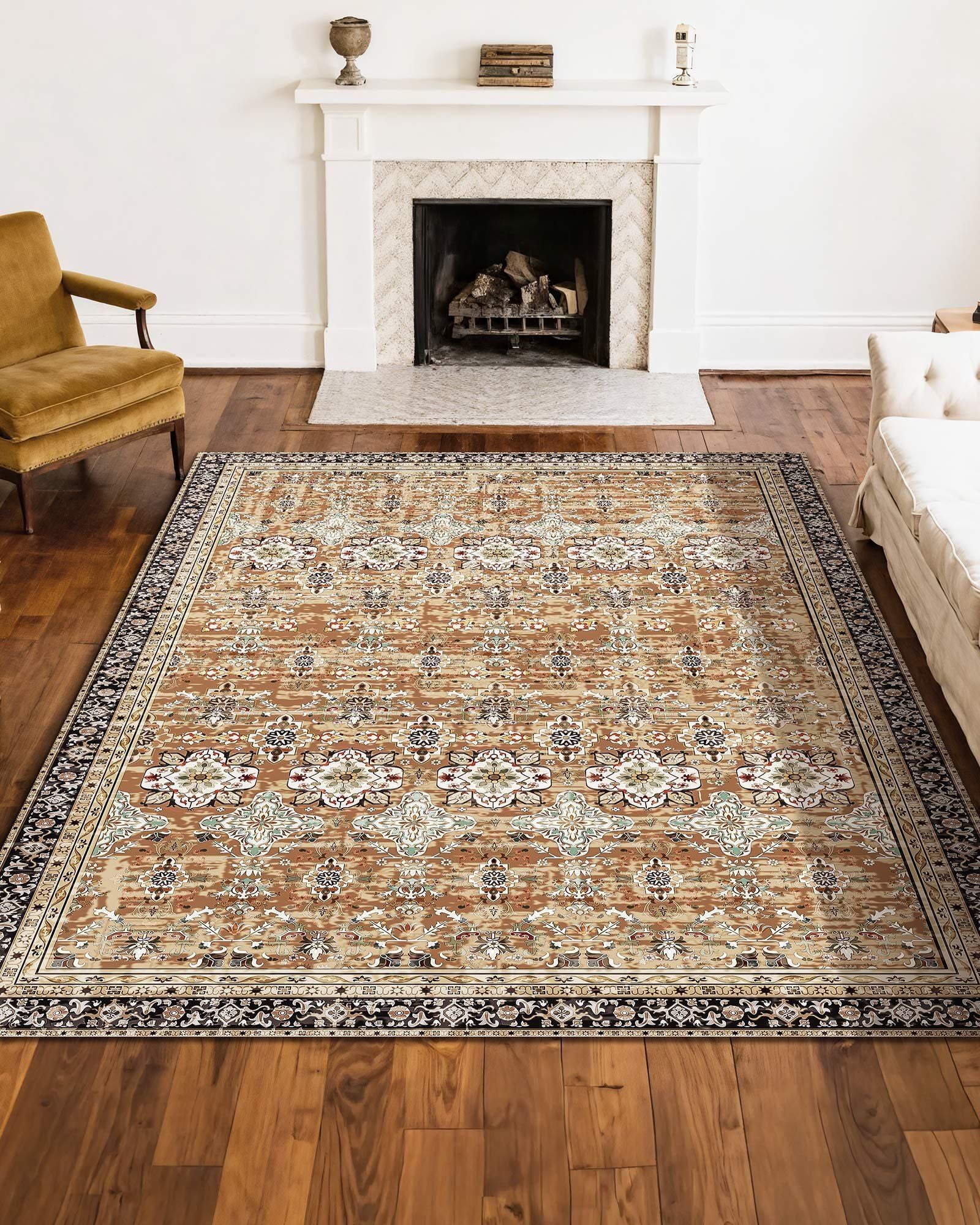 Area Rug, 2438.4 x 3048 mm Large Washable Rug, Non-Slip & Tear-Resistant Soft Carpet, Pet & Child Friendly V952-JXDDT8X10FTFP7Y9N001V0