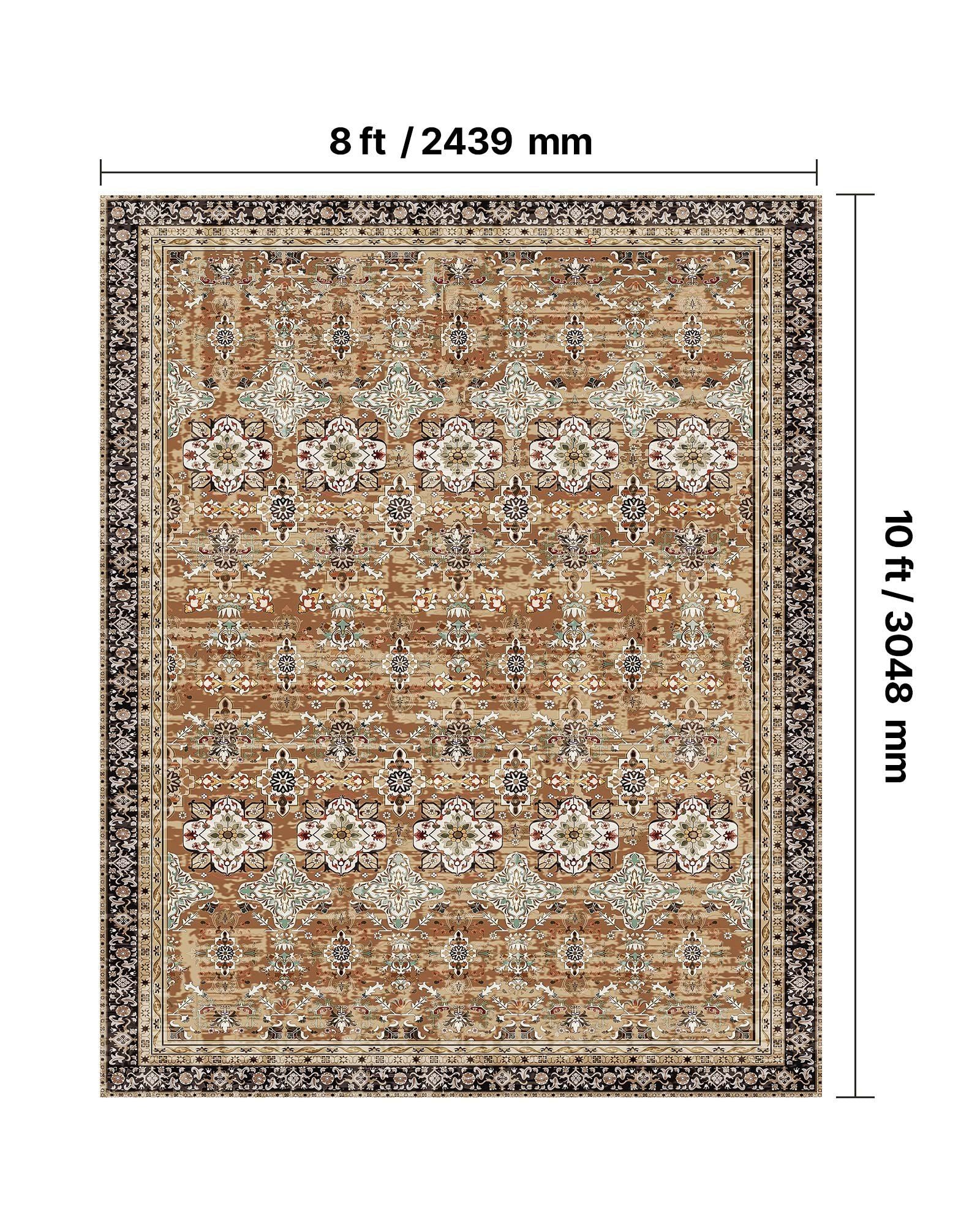 Area Rug, 2438.4 x 3048 mm Large Washable Rug, Non-Slip & Tear-Resistant Soft Carpet, Pet & Child Friendly V952-JXDDT8X10FTFP7Y9N001V0