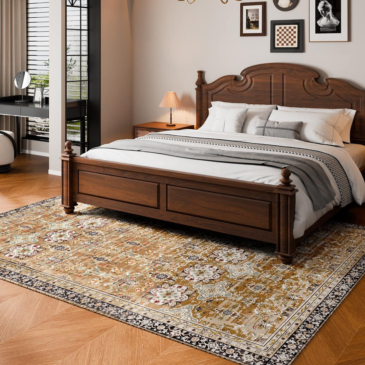 Area Rug, 2438.4 x 3048 mm Large Washable Rug, Non-Slip & Tear-Resistant Soft Carpet, Pet & Child Friendly V952-JXDDT8X10FTFP7Y9N001V0