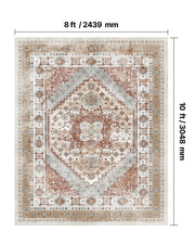 Area Rug, 2438.4 x 3048 mm Large Washable Rug, Non-Slip and Tear-Resistant Soft Carpet, Pet & Child Friendly V952-JXDDT8X10FTFZ8SUZ001V0