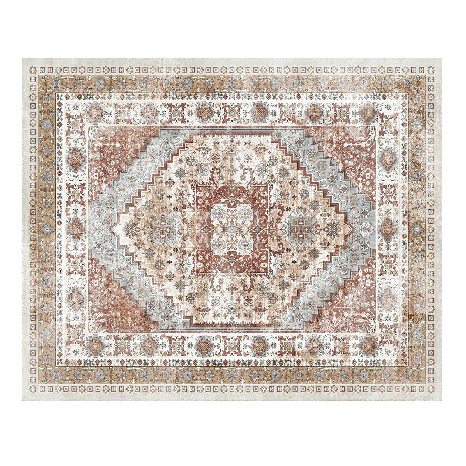 Area Rug, 2438.4 x 3048 mm Large Washable Rug, Non-Slip and Tear-Resistant Soft Carpet, Pet & Child Friendly V952-JXDDT8X10FTFZ8SUZ001V0