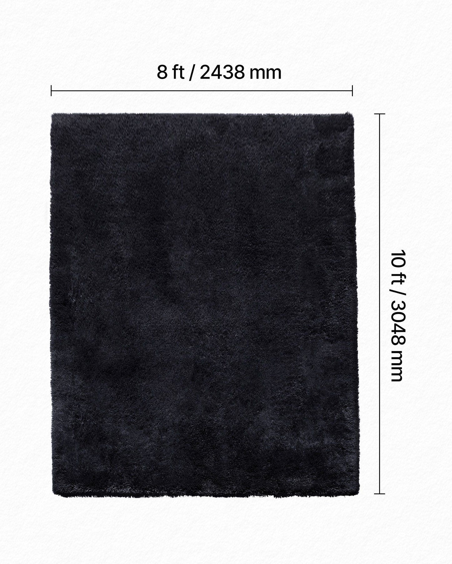 Indoor Plush Area Rugs, 2.44 x 3.05m Soft Plush Carpet, Furry Shag Area Rugs for Living Room, Bedroom, V952-JXDDTSM8X10FT7FHU001V0