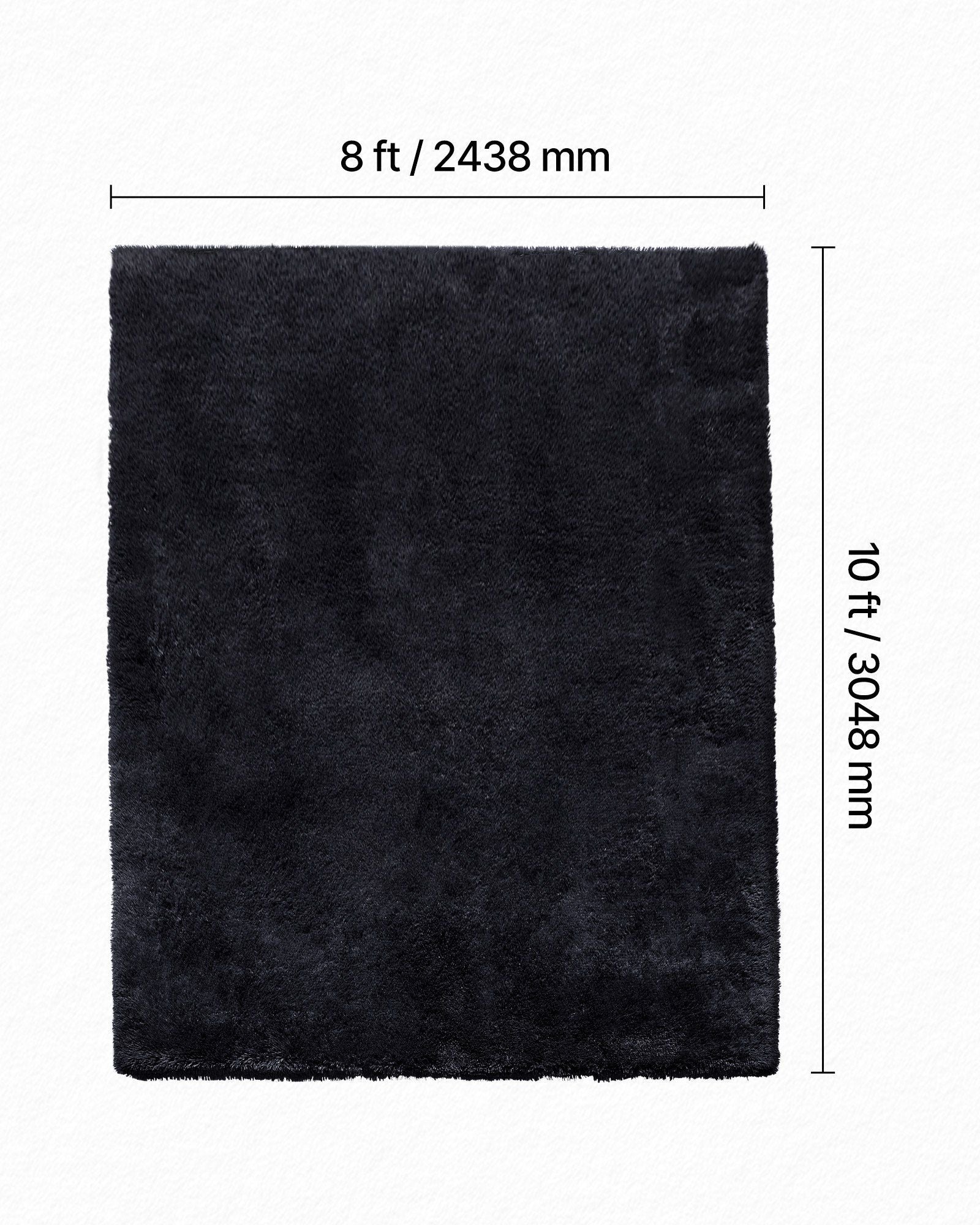 Indoor Plush Area Rugs, 2.44 x 3.05m Soft Plush Carpet, Furry Shag Area Rugs for Living Room, Bedroom, V952-JXDDTSM8X10FT7FHU001V0