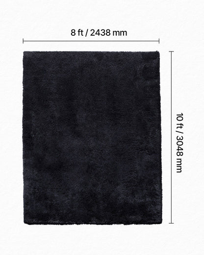 Indoor Plush Area Rugs, 2.44 x 3.05m Soft Plush Carpet, Furry Shag Area Rugs for Living Room, Bedroom, V952-JXDDTSM8X10FT7FHU001V0
