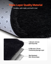 Indoor Plush Area Rugs, 2.44 x 3.05m Soft Plush Carpet, Furry Shag Area Rugs for Living Room, Bedroom, V952-JXDDTSM8X10FT7FHU001V0