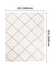Indoor Plush Area Rugs, 2.44 x 3.05m Plush Carpet, Area Rugs Furry with Long Plushs Pile, Thick & Durable V952-JXDDTSSCR8X10TZKW001V0