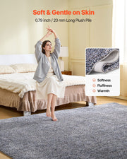 Indoor Plush Area Rugs, 2.44 x 3.05m Plush Carpet, Area Rugs Furry with Long Plushs Pile, Thick & Durable V952-JXDDTSSCR8X1HTYN7001V0