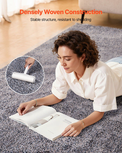 Indoor Plush Area Rugs, 2.44 x 3.05m Plush Carpet, Area Rugs Furry with Long Plushs Pile, Thick & Durable V952-JXDDTSSCR8X1HTYN7001V0