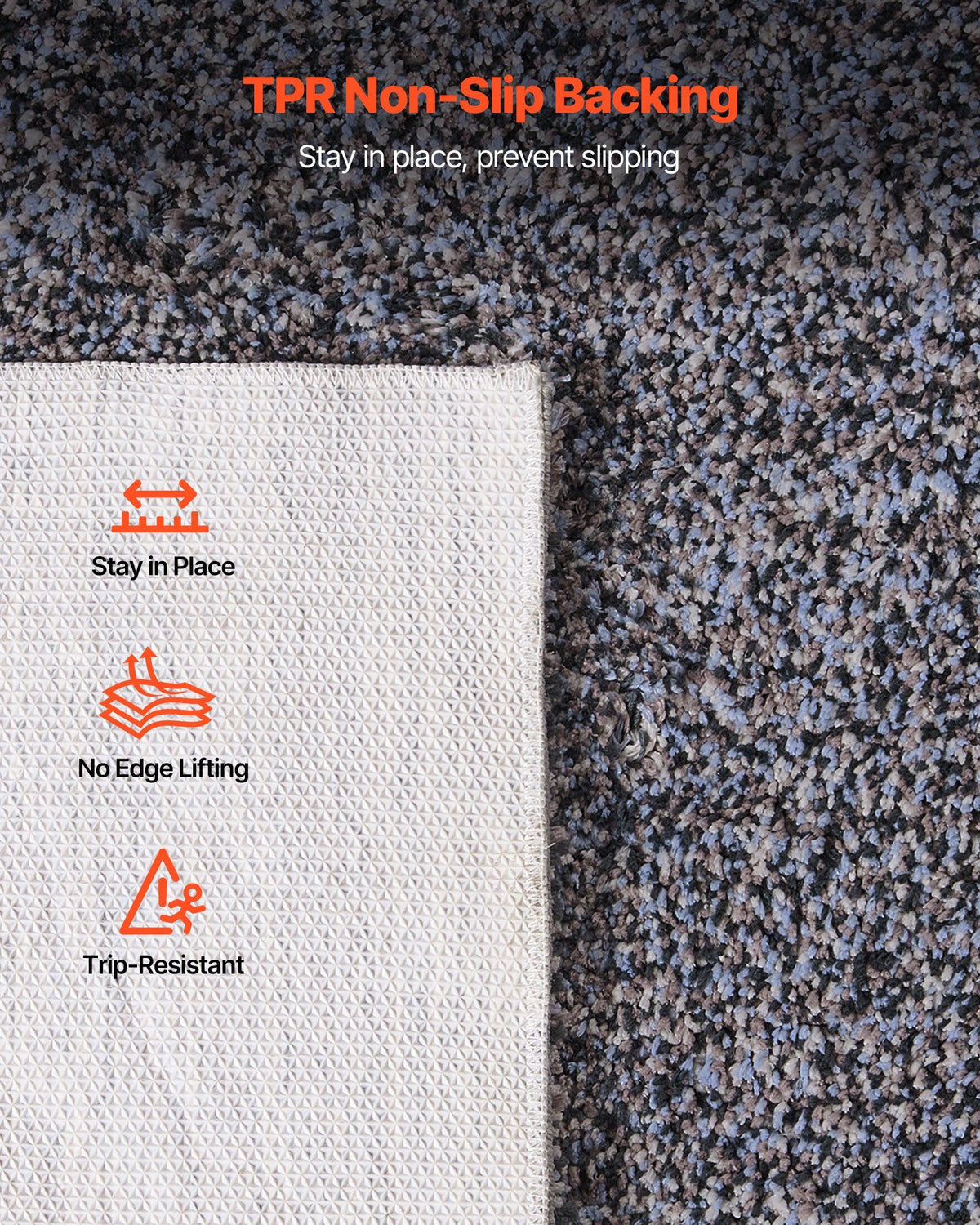 Indoor Plush Area Rugs, 2.44 x 3.05m Plush Carpet, Area Rugs Furry with Long Plushs Pile, Thick & Durable V952-JXDDTSSCR8X1HTYN7001V0