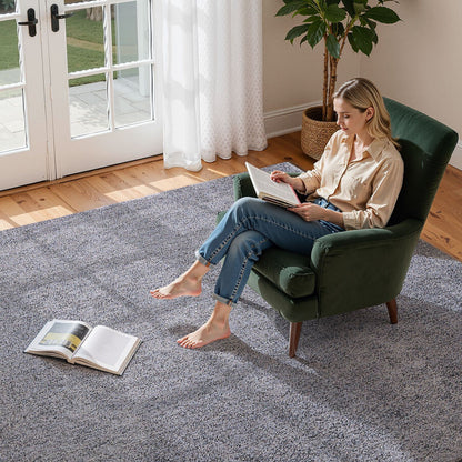 Indoor Plush Area Rugs, 2.44 x 3.05m Plush Carpet, Area Rugs Furry with Long Plushs Pile, Thick & Durable V952-JXDDTSSCR8X1HTYN7001V0
