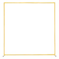 Arch Backdrop Stand, 2 x 2 m, Stable Structure, Easy Assembly, Square Gold Metal Arch Backdrop Stand for V952-JXJDJT66FT66JQXDB001V0