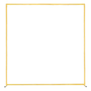 Arch Backdrop Stand, 2 x 2 m, Stable Structure, Easy Assembly, Square Gold Metal Arch Backdrop Stand for V952-JXJDJT66FT66JQXDB001V0