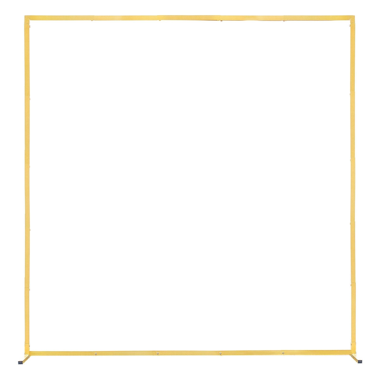 Arch Backdrop Stand, 2 x 2 m, Stable Structure, Easy Assembly, Square Gold Metal Arch Backdrop Stand for V952-JXJDJT66FT66JQXDB001V0