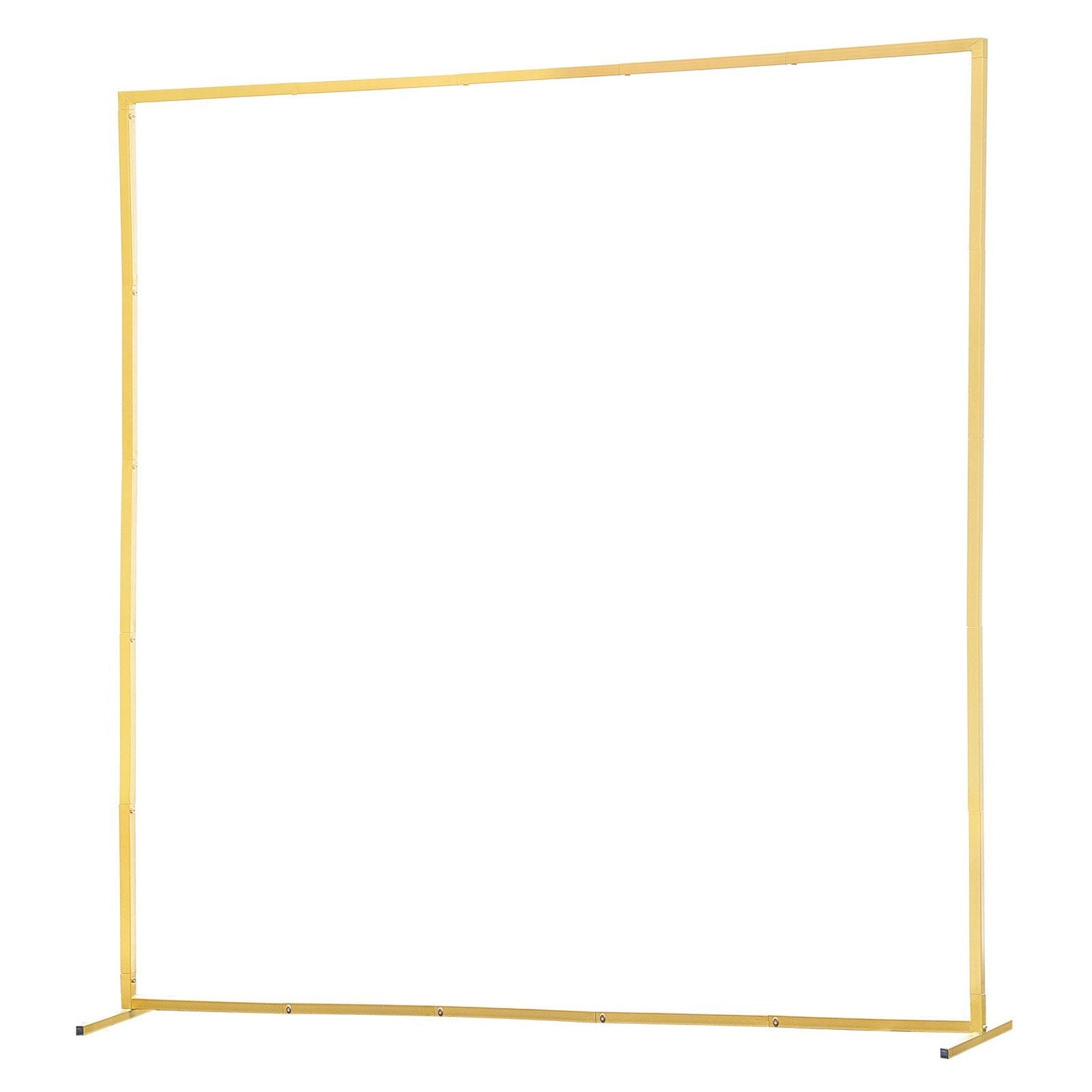 Arch Backdrop Stand, 2 x 2 m, Stable Structure, Easy Assembly, Square Gold Metal Arch Backdrop Stand for V952-JXJDJT66FT66JQXDB001V0