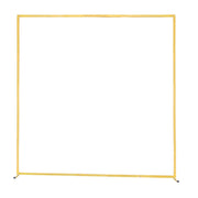 Arch Backdrop Stand, 2 x 2 m, Stable Structure, Easy Assembly, Square Gold Metal Arch Backdrop Stand for V952-JXJDJT66FT66JQXDB001V0