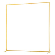Arch Backdrop Stand, 2 x 2 m, Stable Structure, Easy Assembly, Square Gold Metal Arch Backdrop Stand for V952-JXJDJT66FT66JQXDB001V0