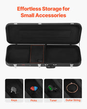 Bass Guitar Hard Case, 1220 mm Rectangular Guitar Hard Case, With Lock Latch Keys Handle, PVC Padding Soft V952-JXJTYHJXJHBBVUUYRV0