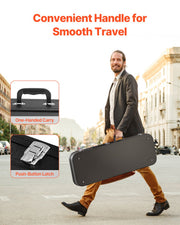 Electric Guitar Hard Case, 1095 mm Rectangular Guitar Hard Case, With Lock Latch Keys Handle, PVC Padding V952-JXJTYHJXJHBDYEWZQV0